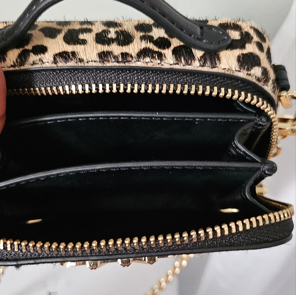 Michael Kors Estelle Micro Leather Trunk Mini Bag - Picture 7 of 12
